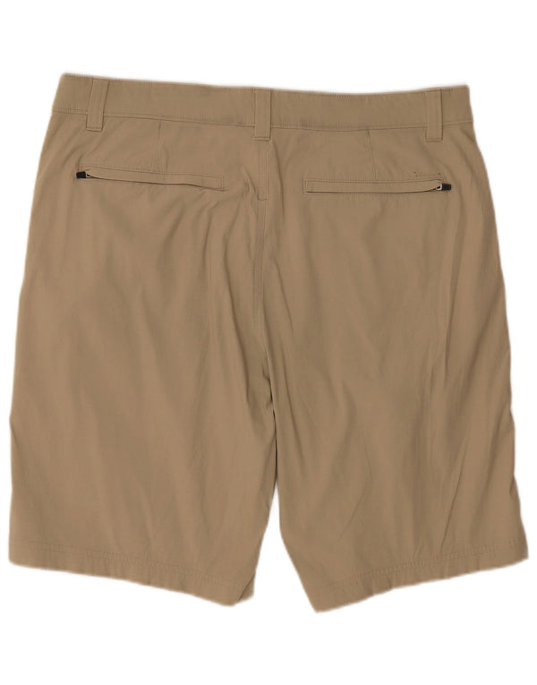 EDDIE BAUER Herren Chino-Shorts W35 Large Beige Nylon