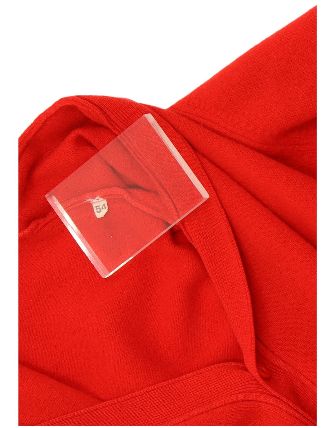 Vintage Damen Strickjacke IT 54 3XL Rot