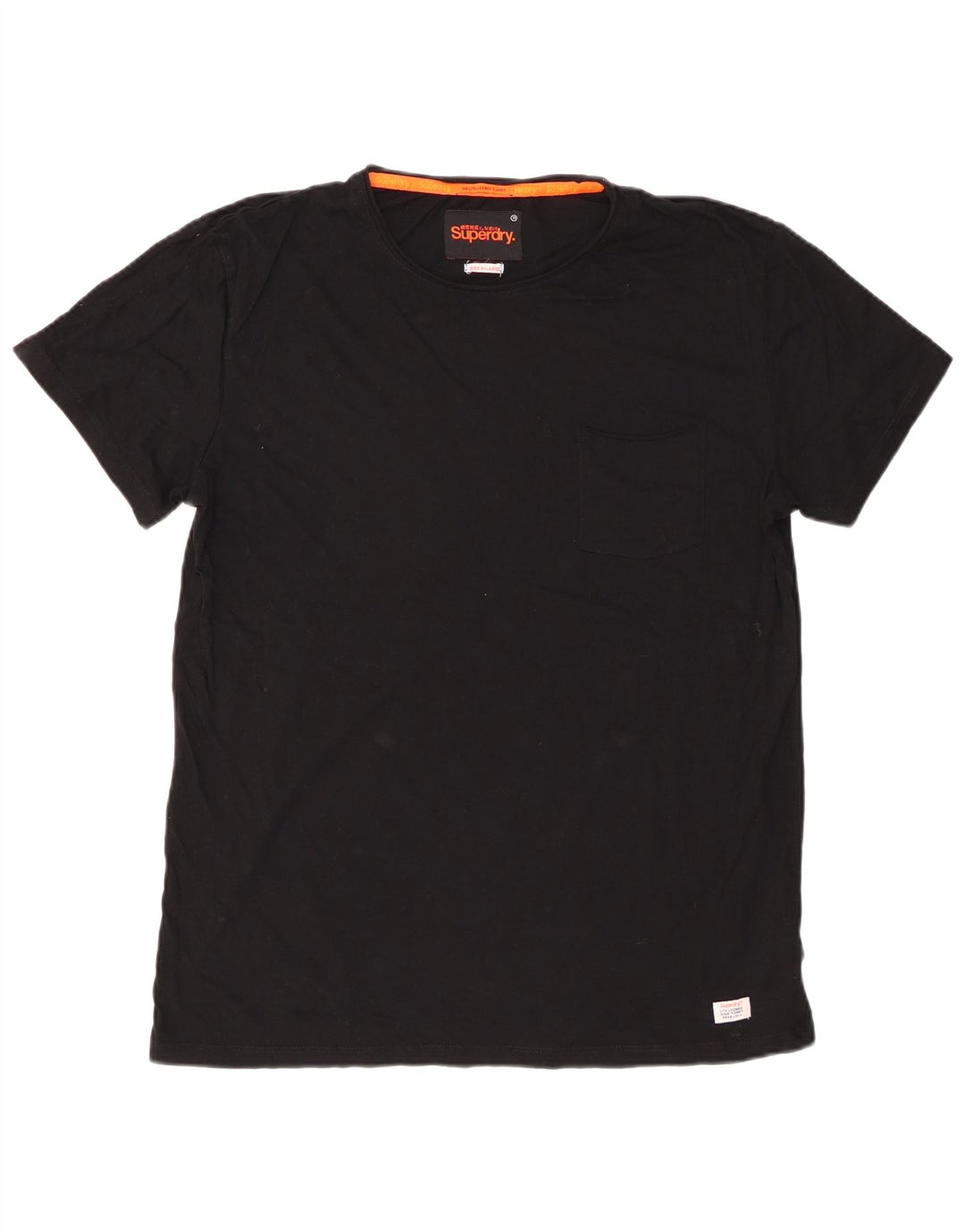 Superdry Herren T-Shirt Top 2XL Schwarz Baumwolle