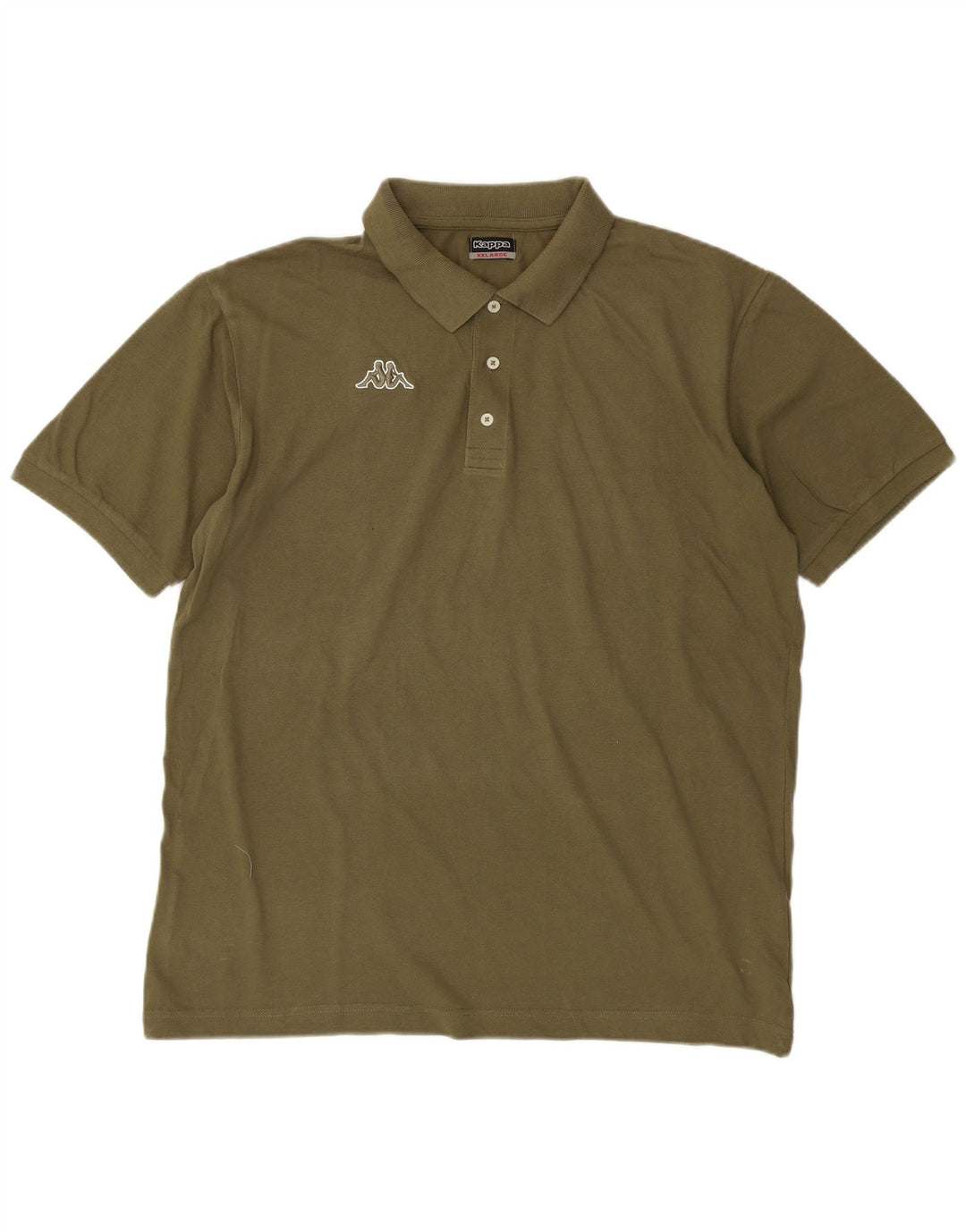 Kappa Herren Poloshirt 2XL Khaki Baumwolle