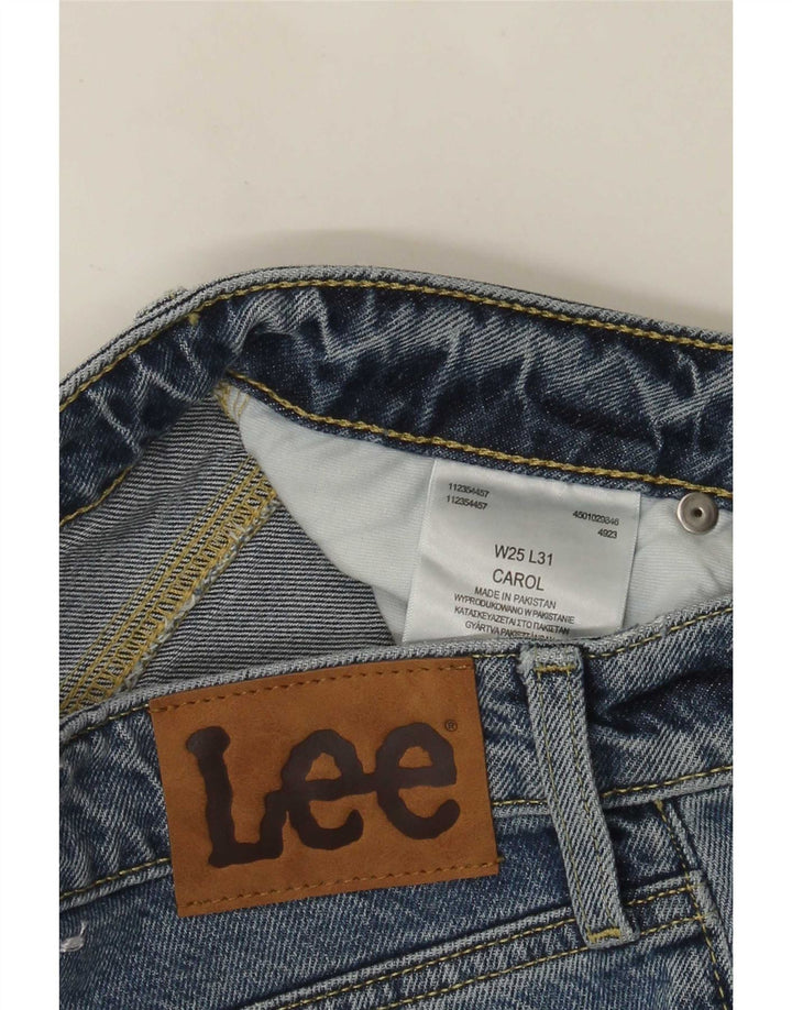 Lee Damen Carol Slim Jeans W25 L27 Blaue Baumwolle