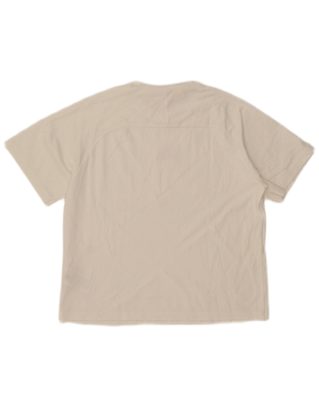 Adidas Damen T-Shirt Top UK 12/14 Mittelweiße Baumwolle