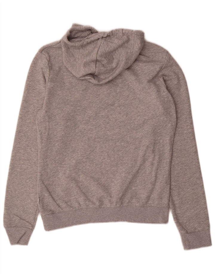 Puma Damen Graphic Hoodie Pullover UK 12 Mittelgrau