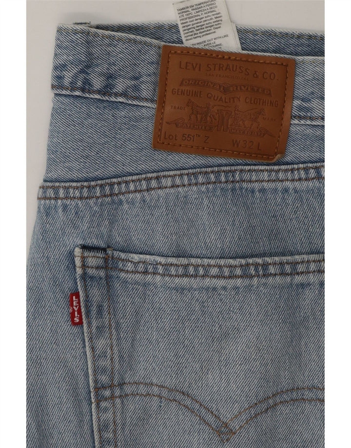 Levi's Herren 551 Straight Jeans W32 L27 Blaue Baumwolle
