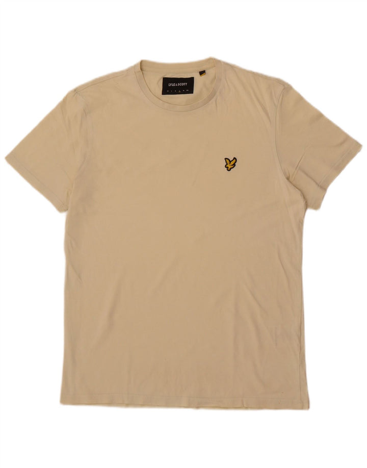 Lyle & Scott Herren T-Shirt Top Large Beige Baumwolle