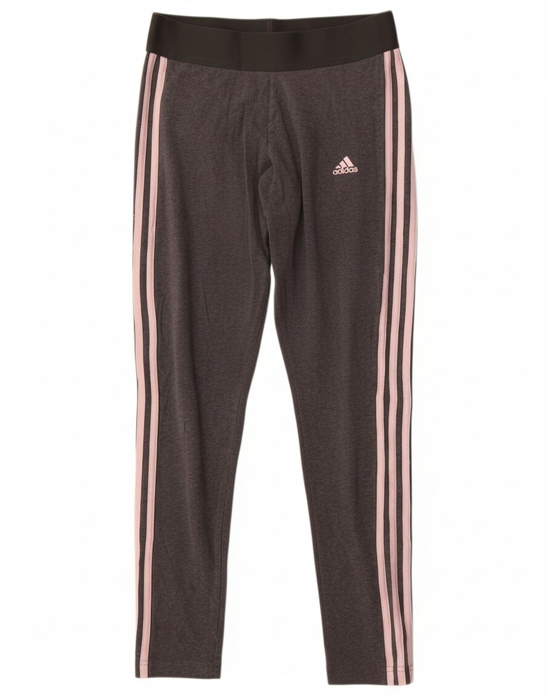 Adidas Damen Leggings UK 12 Mittelgraue Baumwolle