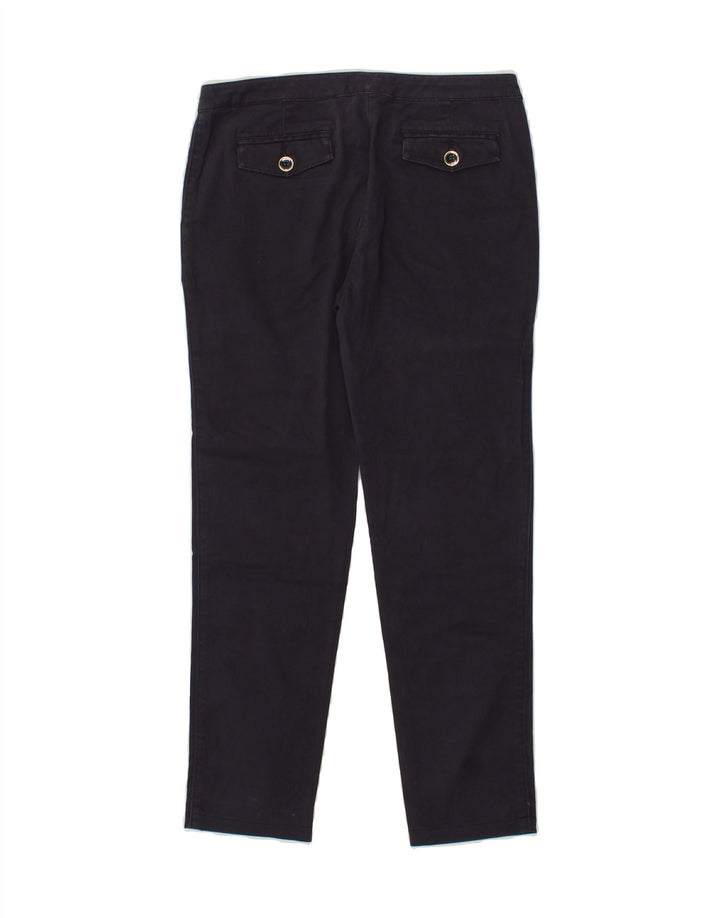 ARMANI Womens Straight Chino Trousers EU 38 Medium W30 L26  Navy Blue Vintage Armani and Second-Hand Armani from Messina Hembry 
