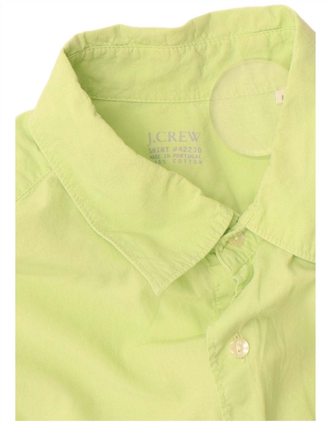 J. Crew Mens Shirt Medium Green Cotton