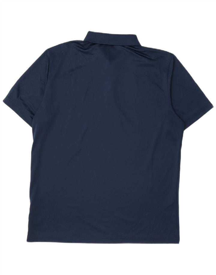 Adidas Herren-Poloshirt, groß, marineblau, Polyester