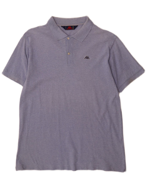 Kappa Herren Poloshirt XL Blau Baumwolle