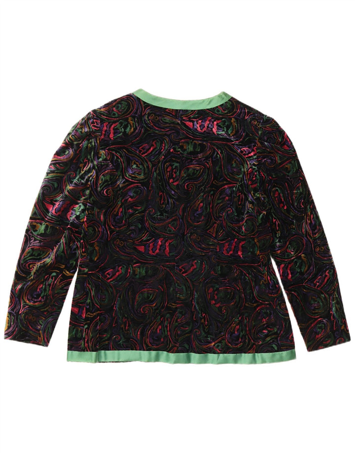 VINTAGE Damen 1 Knopf 2-teiliges Rockset UK 12 Medium W32 Mehrfarbig