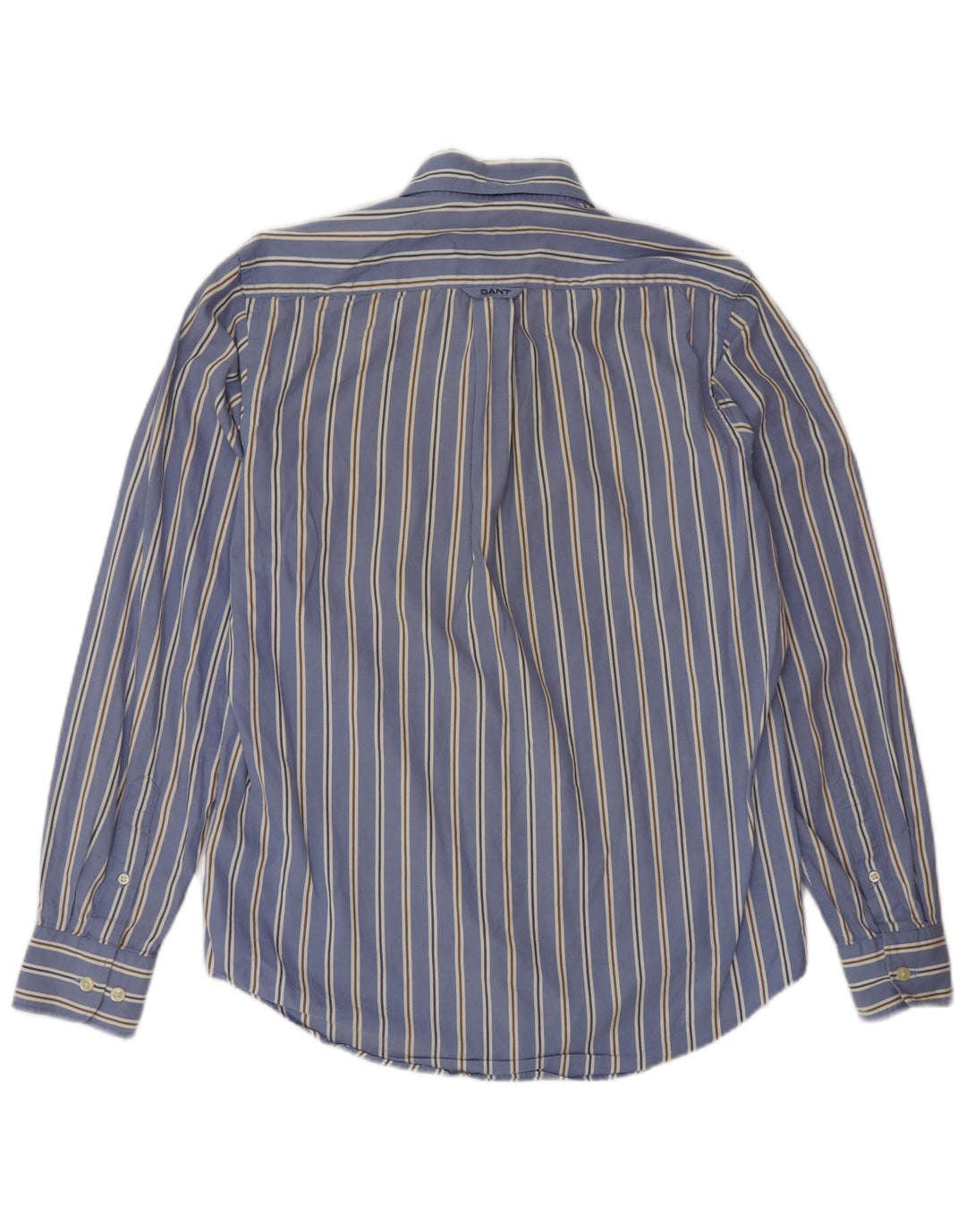 Gant Herren-Hemd mit normaler Passform, klein, blau gestreift, Baumwolle