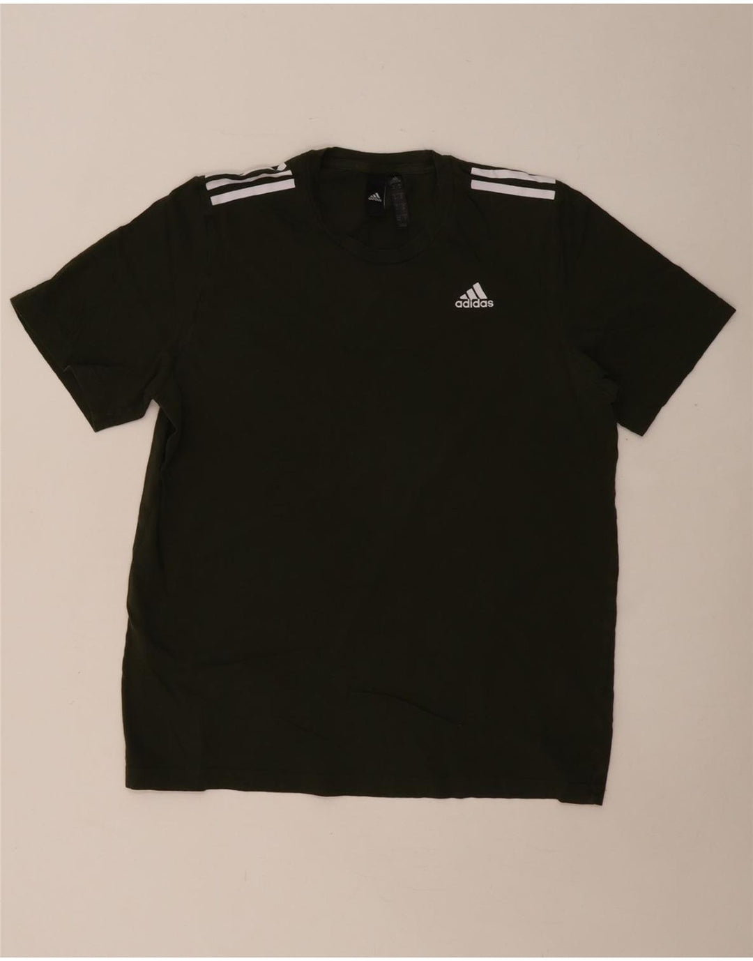 ADIDAS Herren T-Shirt Top Medium Khaki Baumwolle