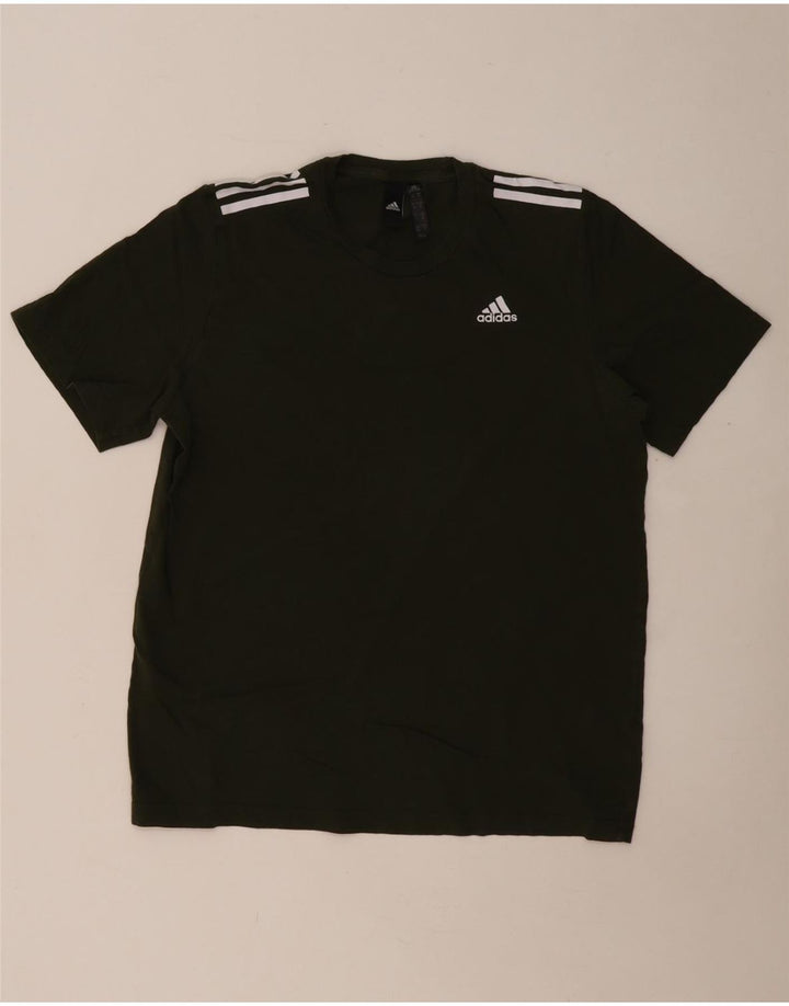 ADIDAS Herren T-Shirt Top Medium Khaki Baumwolle