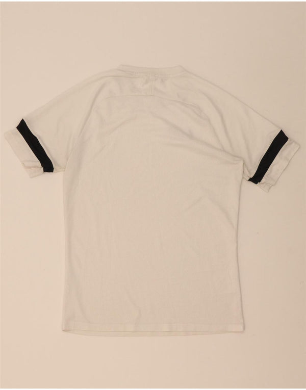 Nike Herren Dri Fit T-Shirt Top Mittelweiß Farbblock