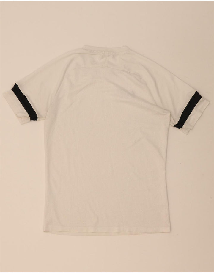 Nike Herren Dri Fit T-Shirt Top Mittelweiß Farbblock