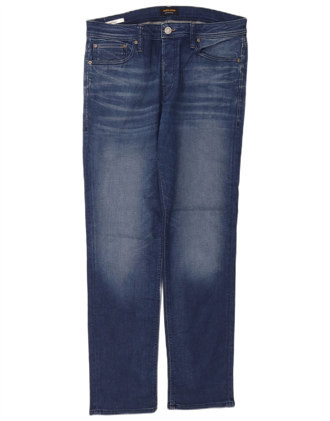Jack & Jones Herren Tim Slim Straight Jeans W34 L32 Blau