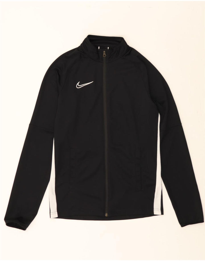 NIKE Mens Dri Fit Tracksuit Top Jacket Small Black Colourblock Polyester Vintage Nike and Second-Hand Nike from Messina Hembry 