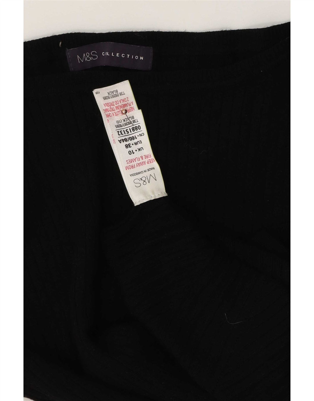 Marks & Spencer Damen-Pullover mit U-Boot-Ausschnitt, Gr. 10, Schwarz