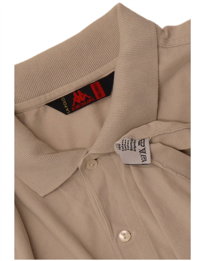 Kappa Herren Poloshirt 2XL Beige Baumwolle