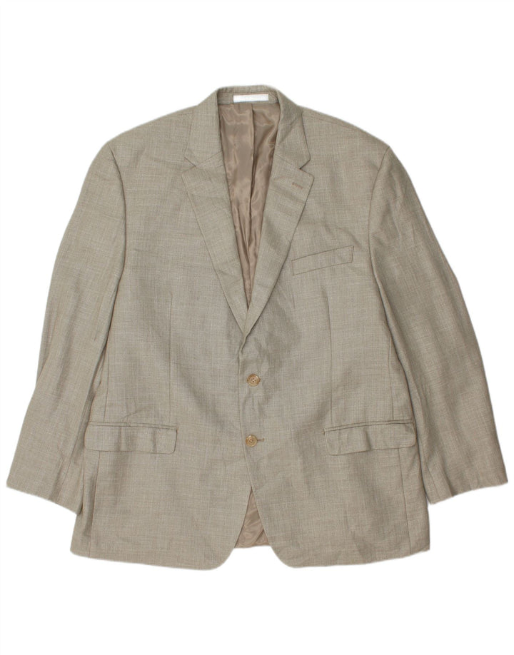 Ralph Lauren Herren-Blazer mit 2 Knöpfen, UK 46, 2XL, graues Polyester