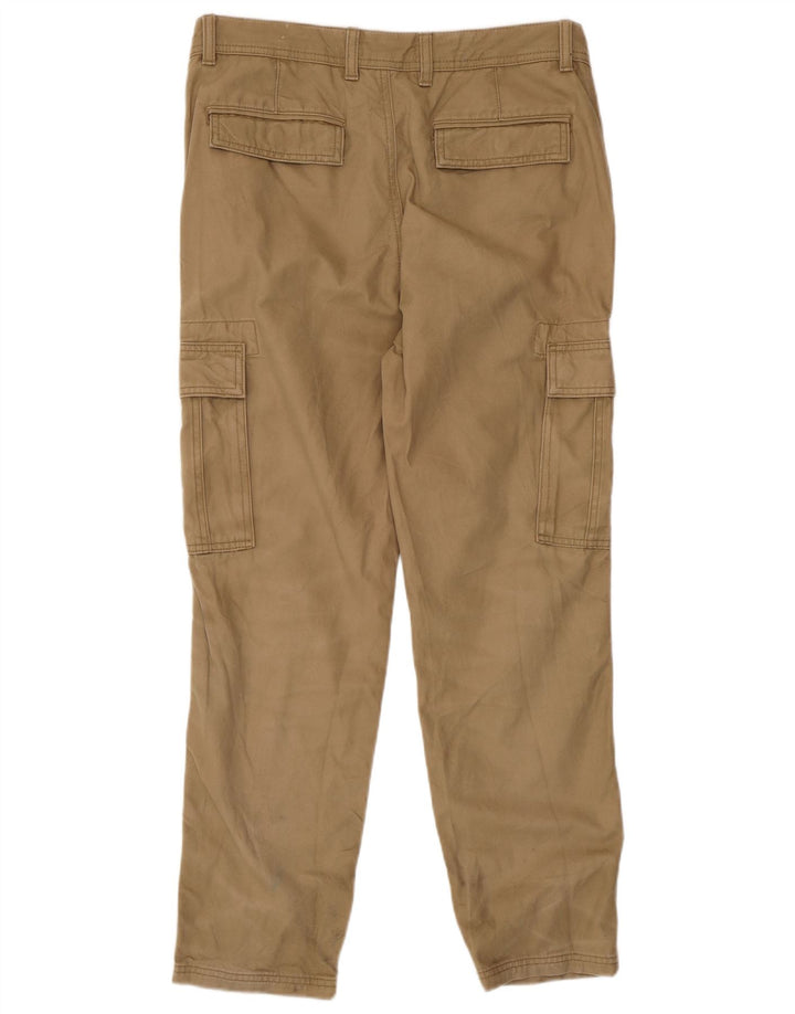 Gerade Herren-Cargohose von Marks & Spencer, W32, L29, Beige, Baumwolle