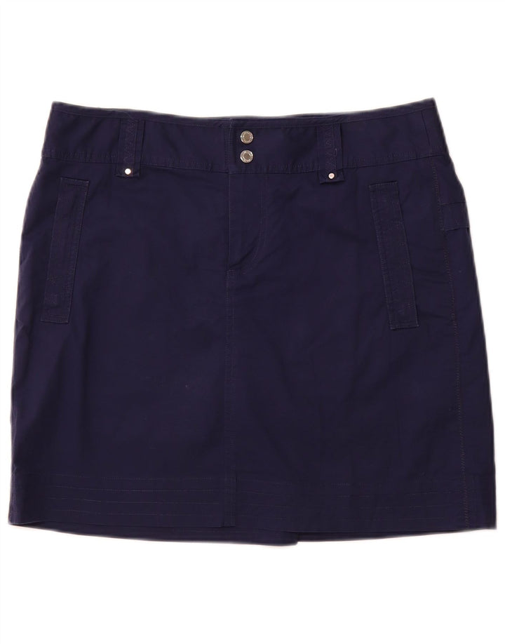 RALPH LAUREN Damen Skort US 10 Large Marineblaue Baumwolle