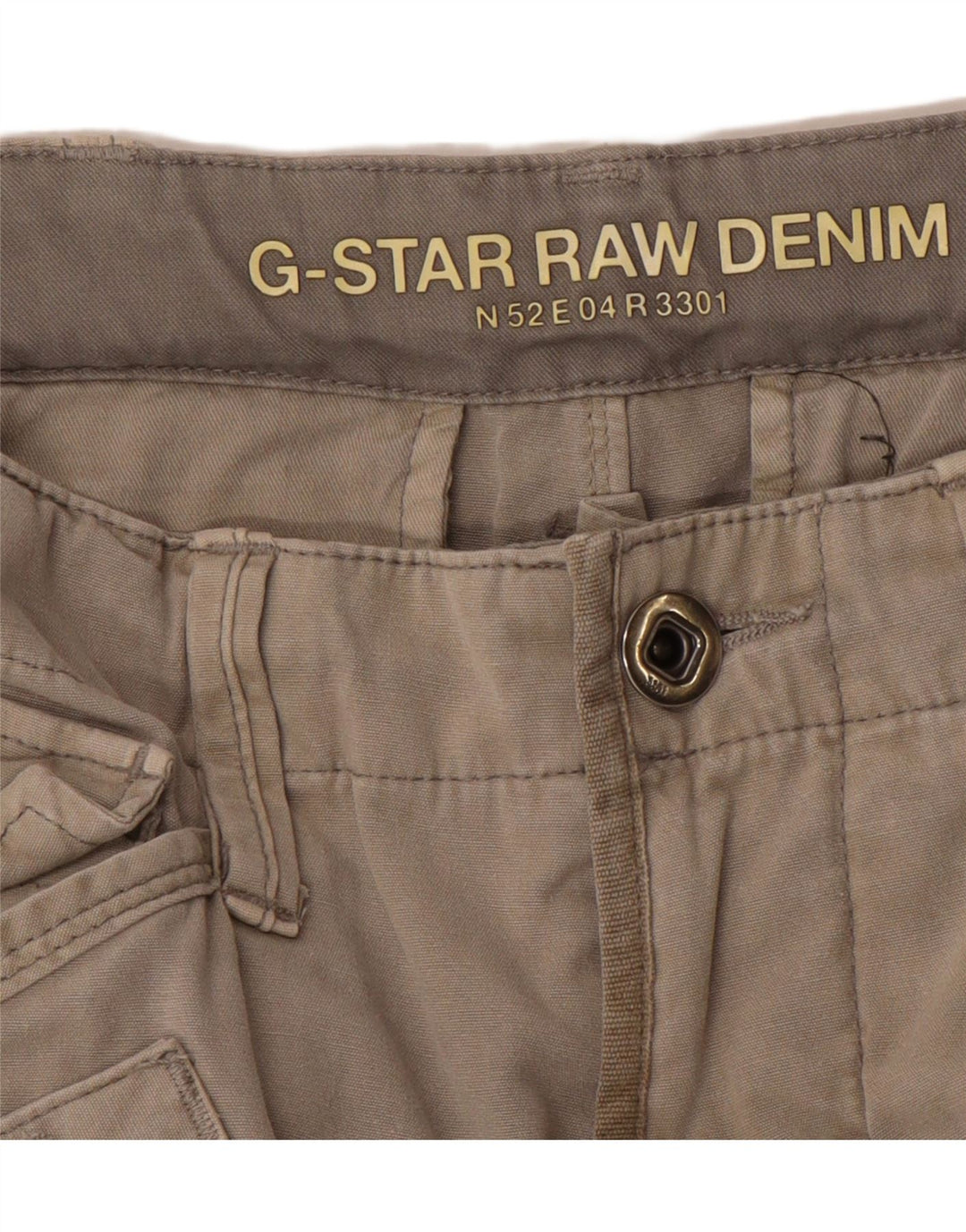 G-STAR Herren 3301 Graphic Cargo Shorts W32 Mittelgrau