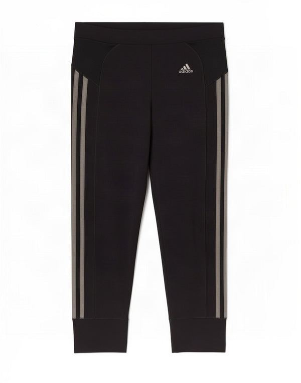 Adidas Damen Capri-Leggings UK 8 Small Schwarz Polyester
