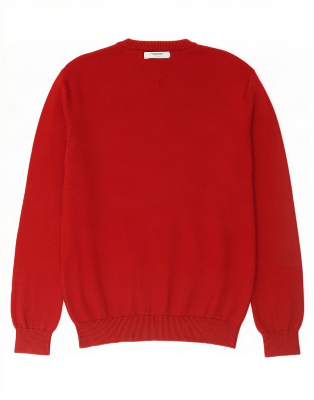 J. Crew Herren-Pullover mit V-Ausschnitt aus mittelroter Baumwolle