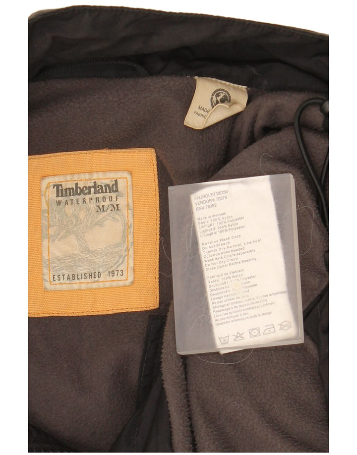Timberland Herren-Windbreaker-Jacke, UK 38, mittelschwarzes Nylon