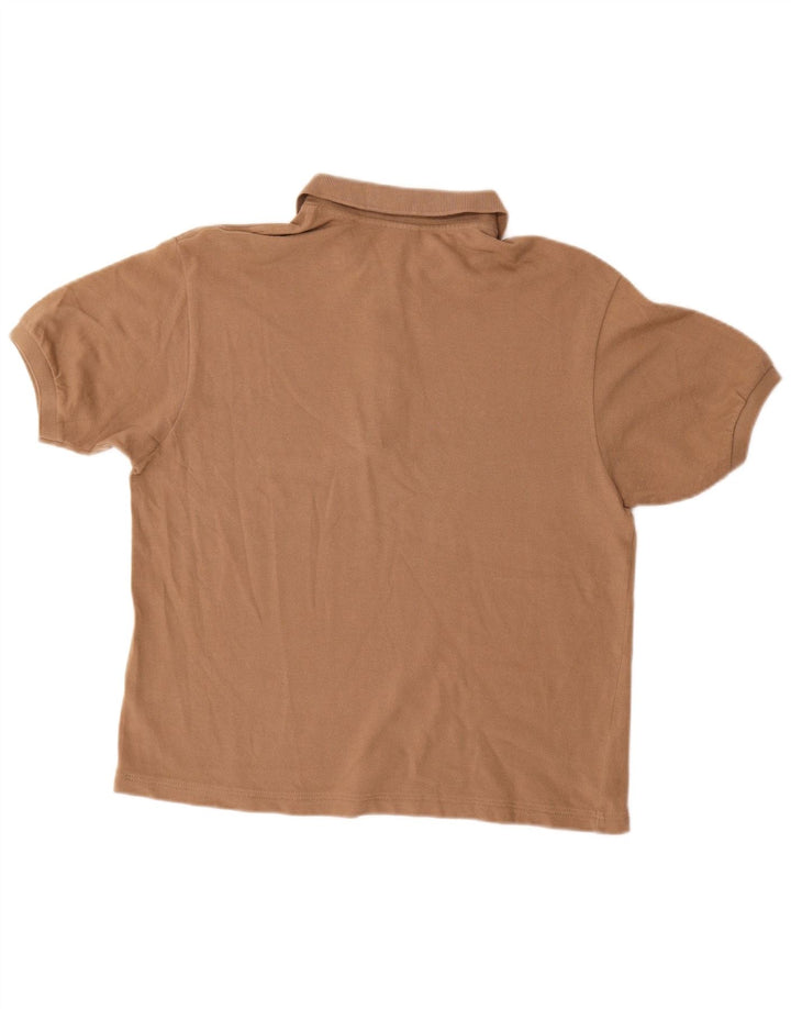 Lacoste Damen-Poloshirt, Größe 44, große braune Baumwolle