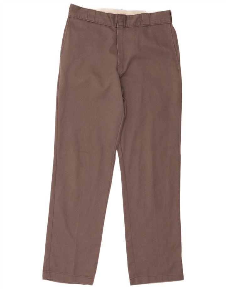 Dickies gerade Chino-Hose für Herren, W34, L34, grau, Polyester