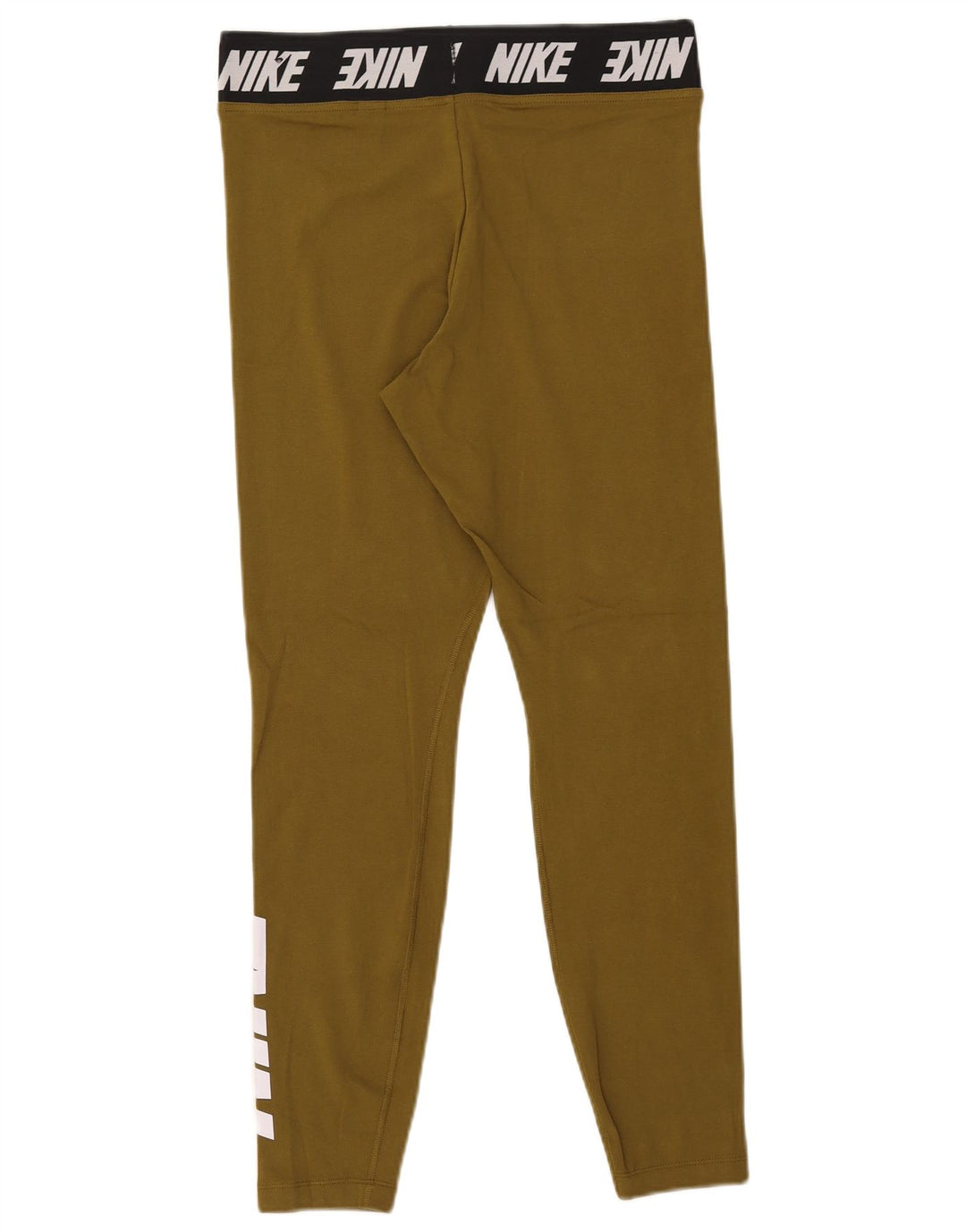 Nike Womens Graphic Leggings UK 14 Large Khaki Baumwolle