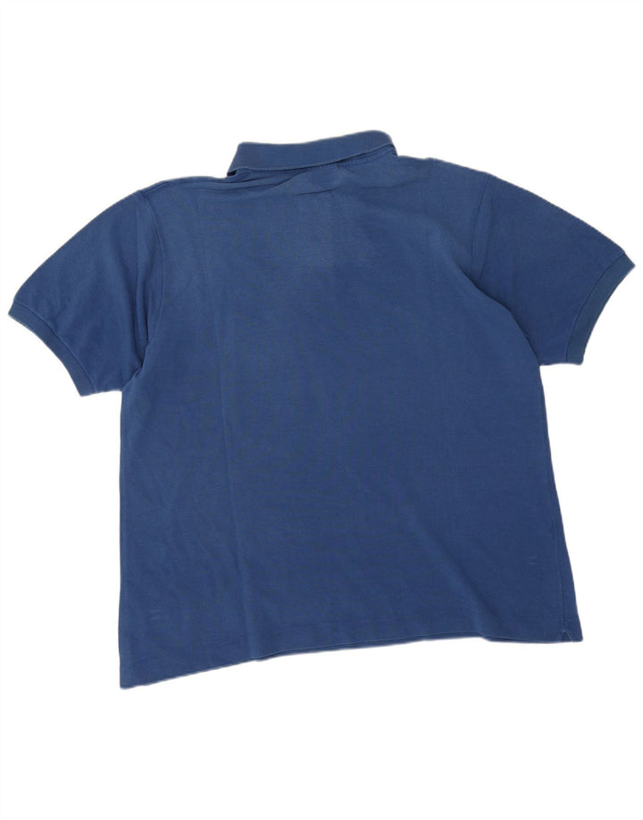 Lacoste Herren-Poloshirt, Größe 6 XL, blaue Baumwolle