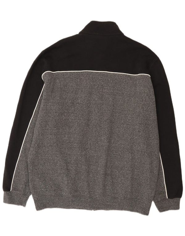 Champion Herren-Trainingsanzugoberteil, Jacke, 3XL, Grau, Colourblock-Baumwolle