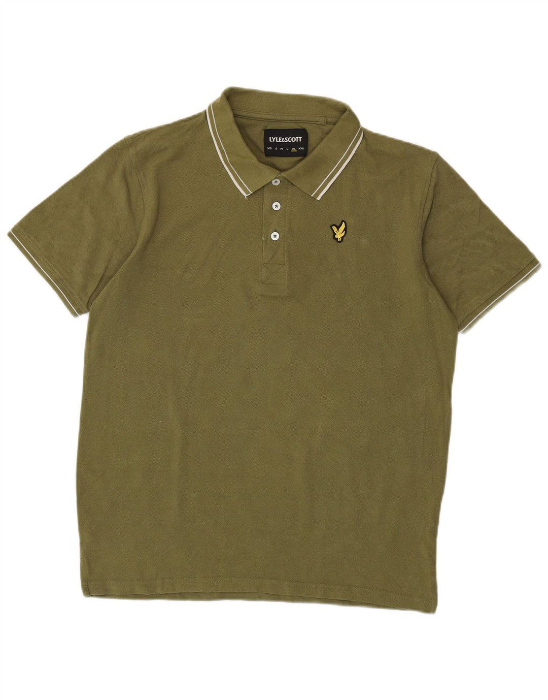 Lyle & Scott Herren Poloshirt XL Khaki Baumwolle