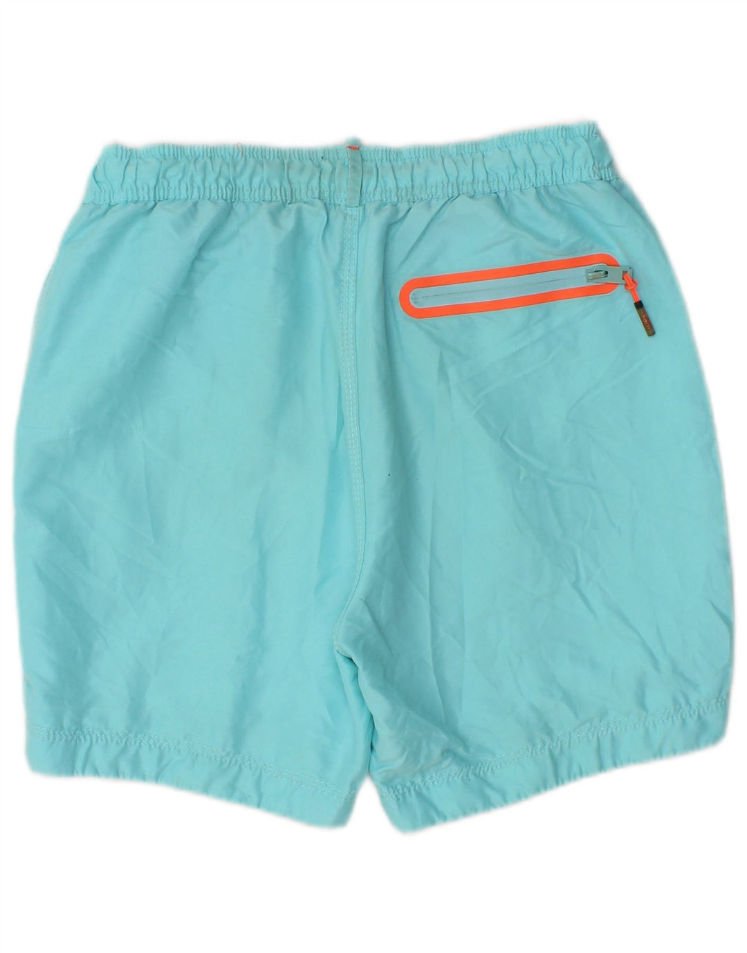 SUPERDRY Herren-Badeshorts mit Grafik, Mitteltürkis, Polyester