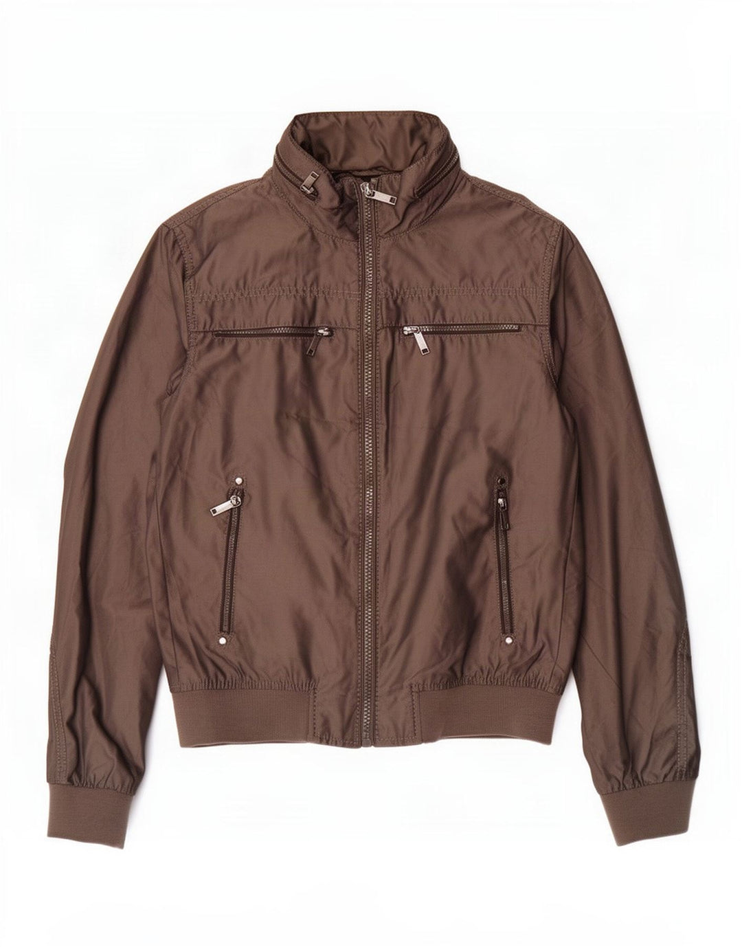 Zara Herren Bomberjacke mit Kapuze, UK 40, Größe L, Grau