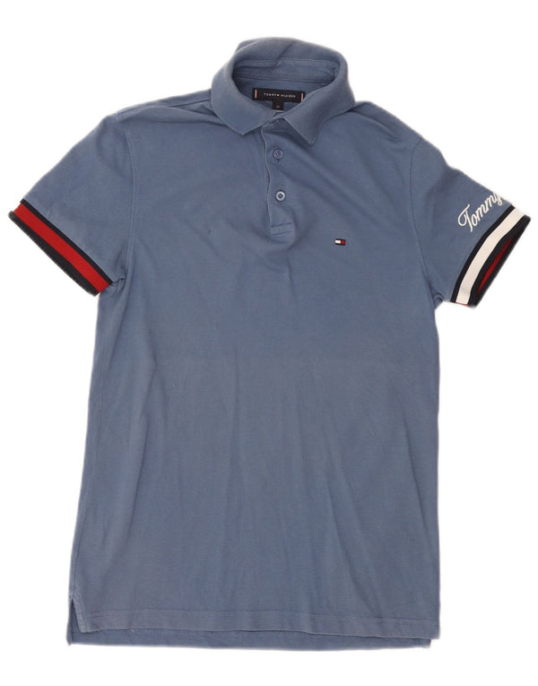 TOMMY HILFIGER Herren Slim Fit Poloshirt XS Blau