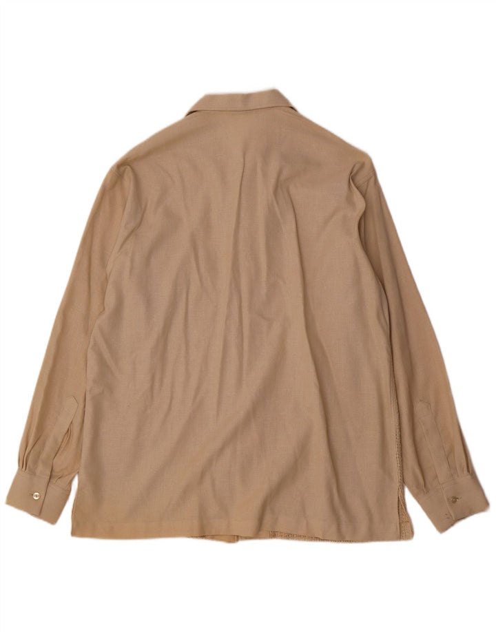 Vintage Herrenhemd Mittelbeige