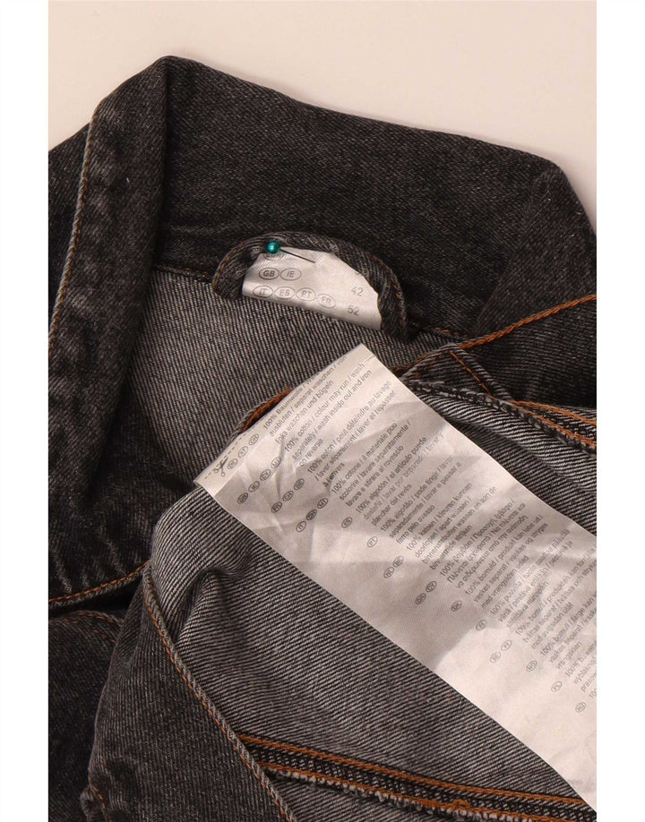 Vintage Herren Jeansjacke UK 42 XL Graue Baumwolle