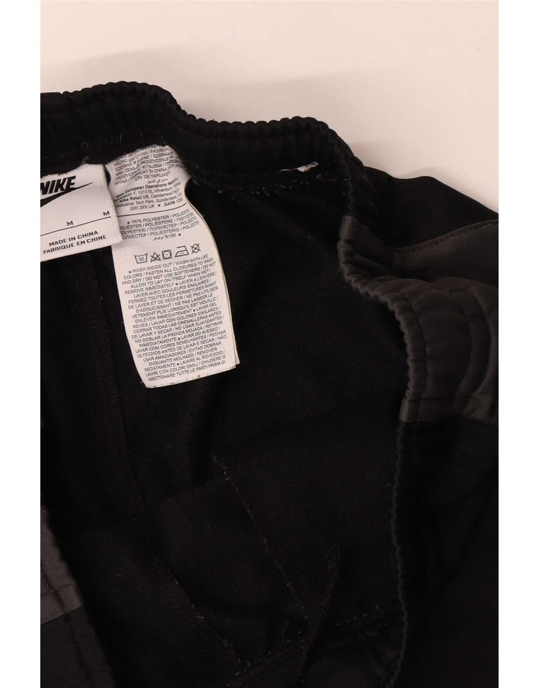 Nike Herren-Trainingshose, Jogginghose, Mittelschwarz, Farbblock-Polyester