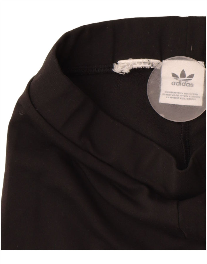 Adidas Damen Graphic Leggings UK 8 Small Schwarz