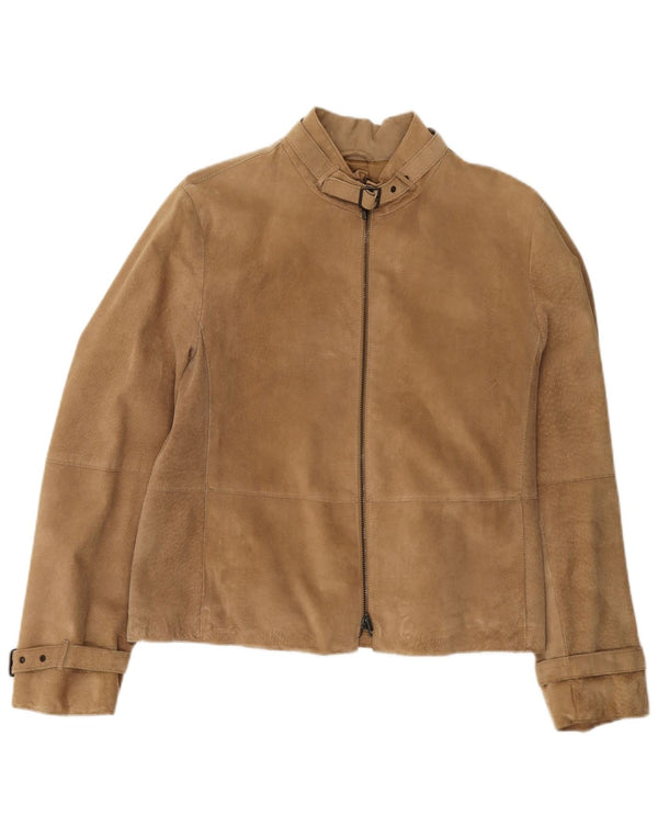 Penny Black Damen Wildlederjacke UK 12 Medium Beige Leder