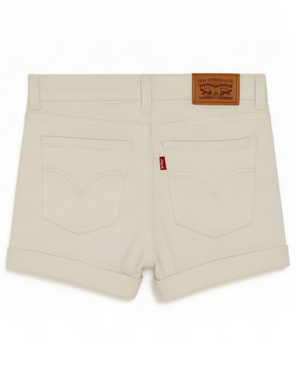 Levi's Girlfriend-Jeansshorts für Mädchen, 7–8 Jahre, W26, weiße Baumwolle