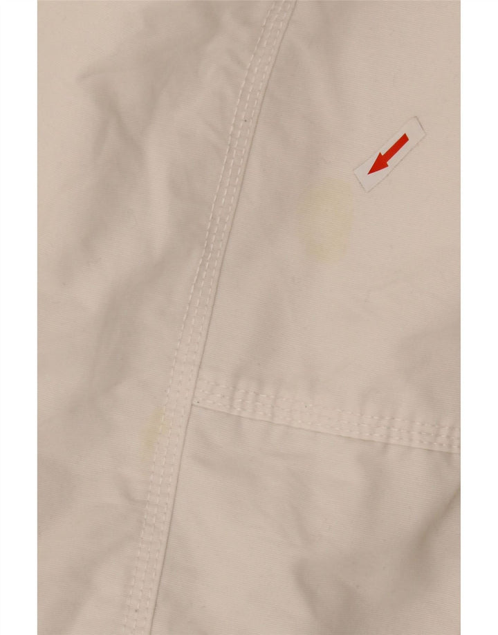 Camp David Herren Bomberjacke mit Grafik, UK 46 3XL, weiße Baumwolle