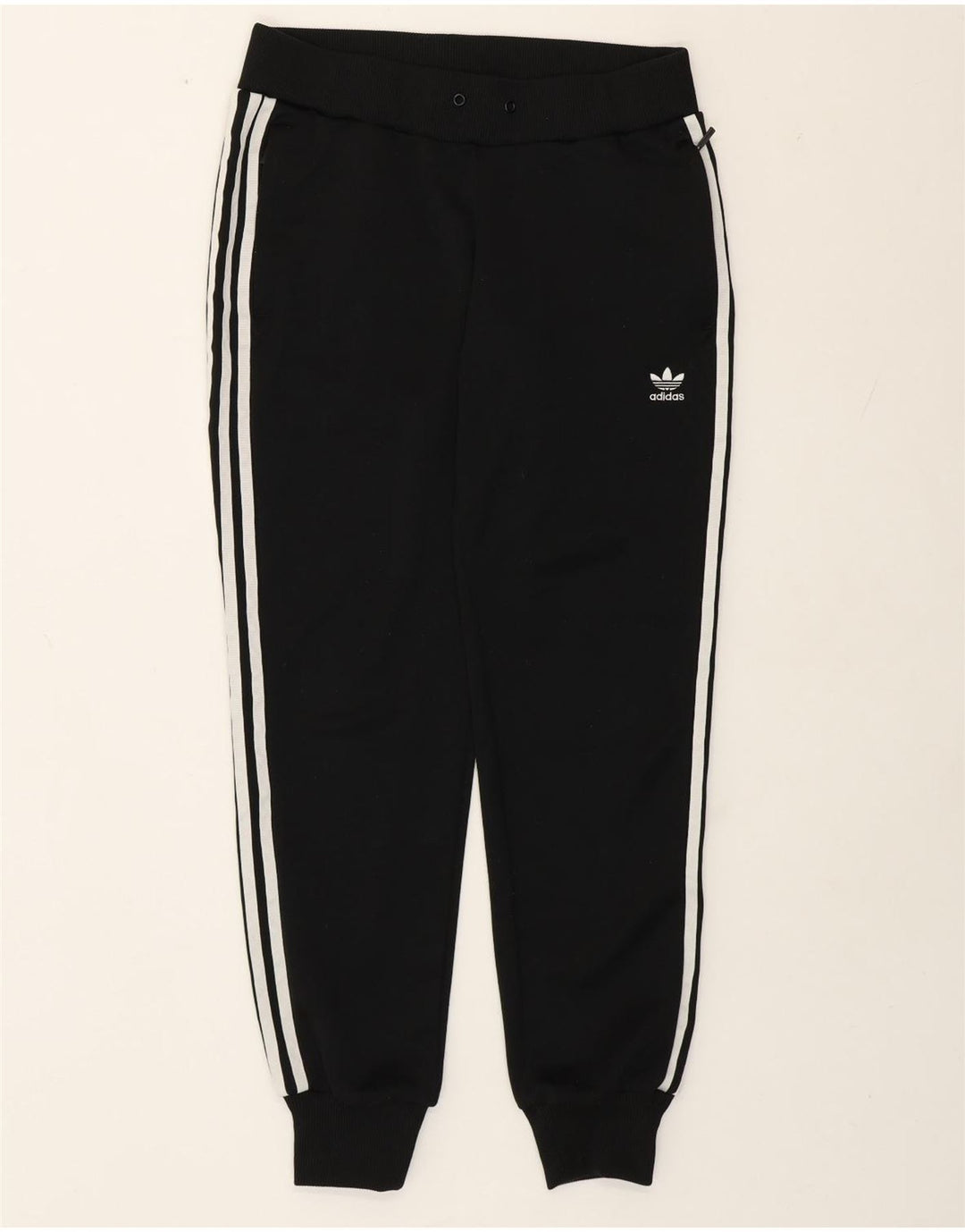 Adidas Damen Trainingshose Jogger UK 12 Medium Schwarz Polyester