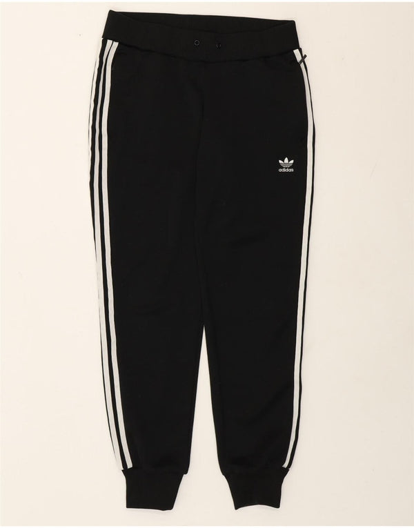 Adidas Damen Trainingshose Jogger UK 12 Medium Schwarz Polyester