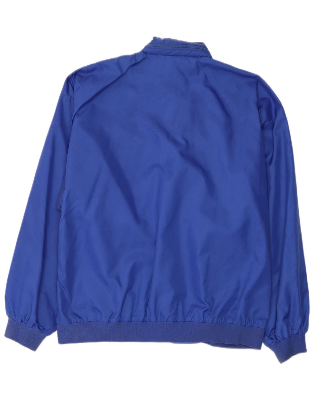 Vintage Herren Bomberjacke mit Kapuze UK 38 Mittelblaues Nylon